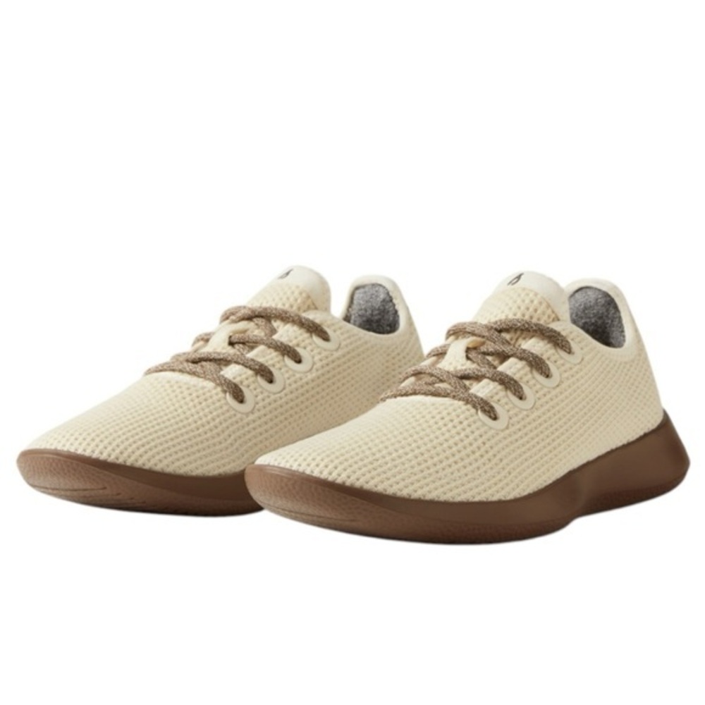 Allbirds Women's Tree Runners size 10 in Stony Cream/Hazy Cocoa Sole